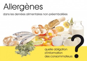 Couverture : Allergènes dans les denrées alimentaires non-préemballées