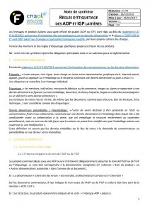 Couverture : L'étiquetage des produits AOP et IGP