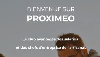 Club des Partenaires : Proximéo, le "CE" des salariés et chefs d'entreprise de l'artisanat bandeau proximéo