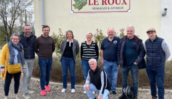 Réunion de la délégation Bourgogne-Franche-Comté à la Fromagerie Leroux Réunion BFC_mars 2025 3