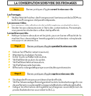 Procédure conservation sous-vide des fromages