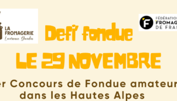À Briançon, les caquelons vont chauffer pour le premier DéFi'Fondue ! affiche défi fondue PACA